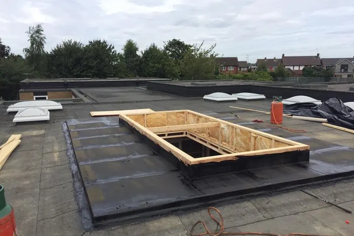 Dormer and rear extension in Sutton-in-Ashfield — Membrane dressed into the dormer walls with proper flashing