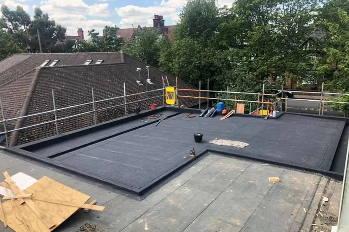 Cap sheet laid — Sutton-in-Ashfield
